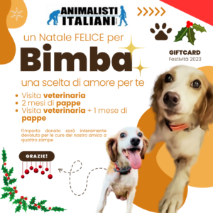 Animalisti Italiani Gift Card Festivita Natale 2023 Bimba