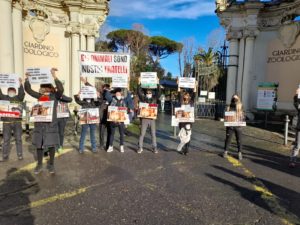 Manifestazione animalista al Bioparco di Roma_7