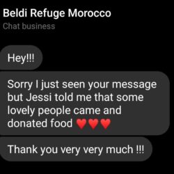 I ringraziamenti da Beldi Refuge Morocco