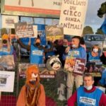 animalisti protesta